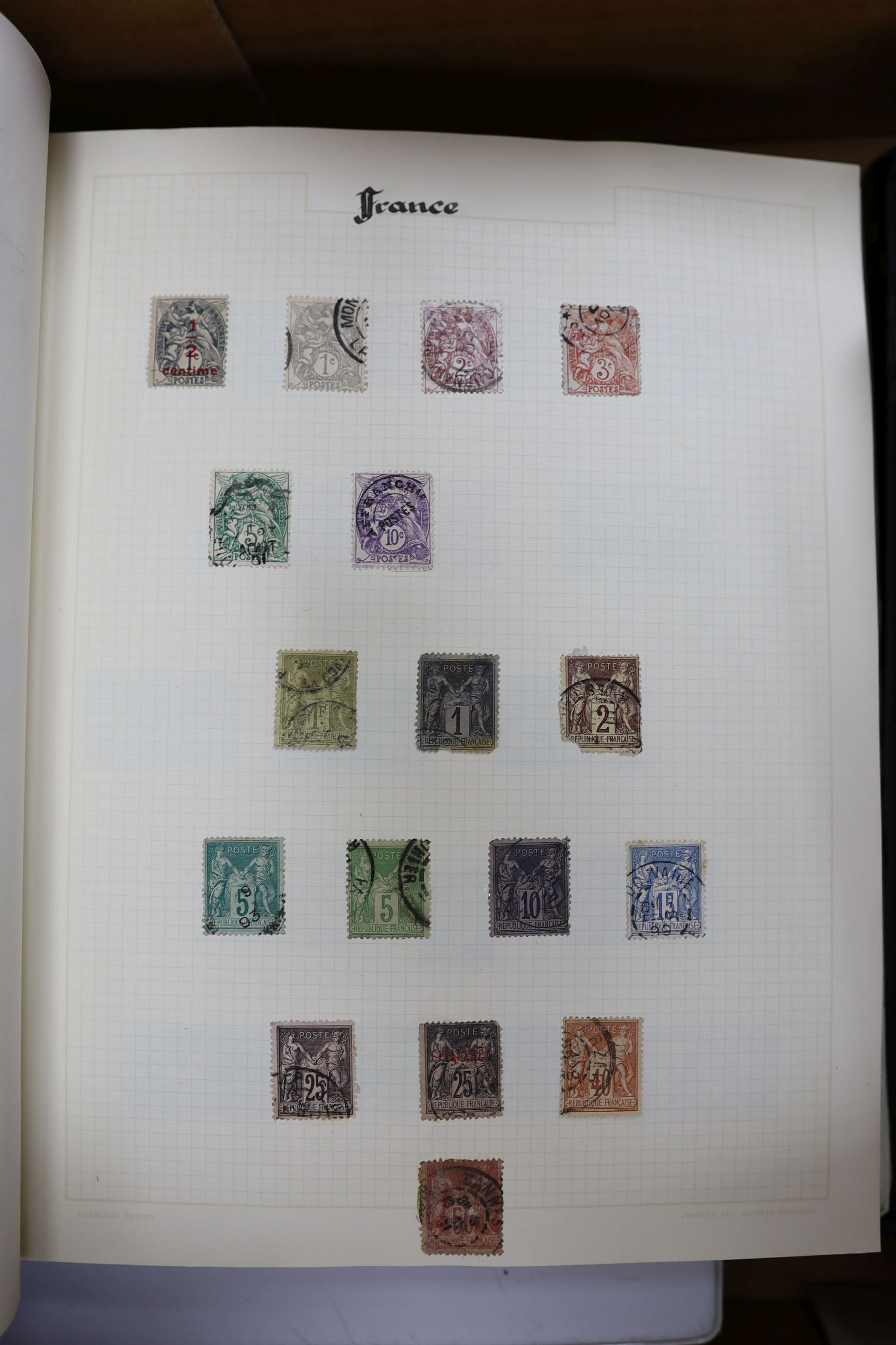 Miscellaneous stamps, British Commonwealth and World, 7 albums